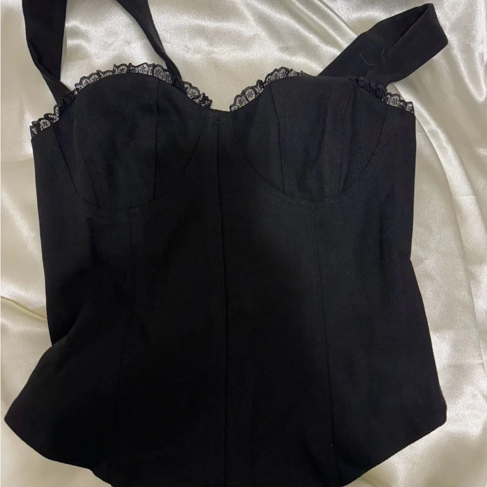 Reformation Alisa Top in Black *NEW* - Picture 4 of 6